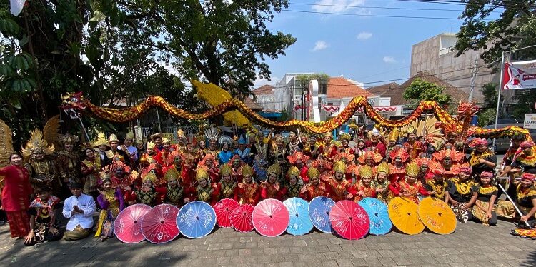Meriahnya acara karnaval Kota Malang, Sabtu (26/8/2023).
