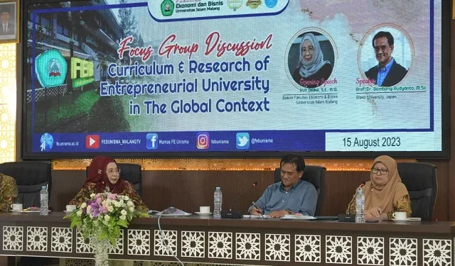 Acara FGD antara FEB Unisma dengan pakar dari Wako University Japan.