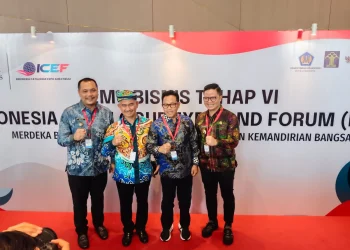 Wali Kota Malang, Drs H Sutiaji, saat menghadiri Temu Bisnis Tahap VI Indonesia Catalogue Expo and Forum (ICEF) di Jakarta Internasional Expo.