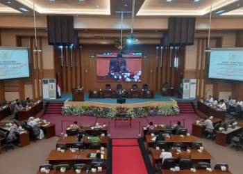 Pelaksanaan rapat paripurna terkait KUA PPAS APBD Kabupaten Malang 2024.