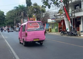 sosialisasi parpol dan bacaleg di angkot