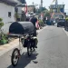 Midun memulai perjalanannya bersepeda membawa keranda dari dari Malang ke Jakarta.