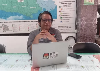 Komisioner KPU Kabupaten Malang, Marhaendra Pramudya Mahardika.