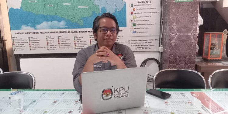Komisioner KPU Kabupaten Malang, Marhaendra Pramudya Mahardika.