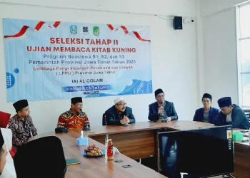Acara tes baca kitab penerima beasiswa S2 Madin LPPD Jawa Timur