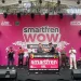 Penyerahan secara simbolis rood barrier dari Smartfren kepada Korem 083/Baladhika Jaya.