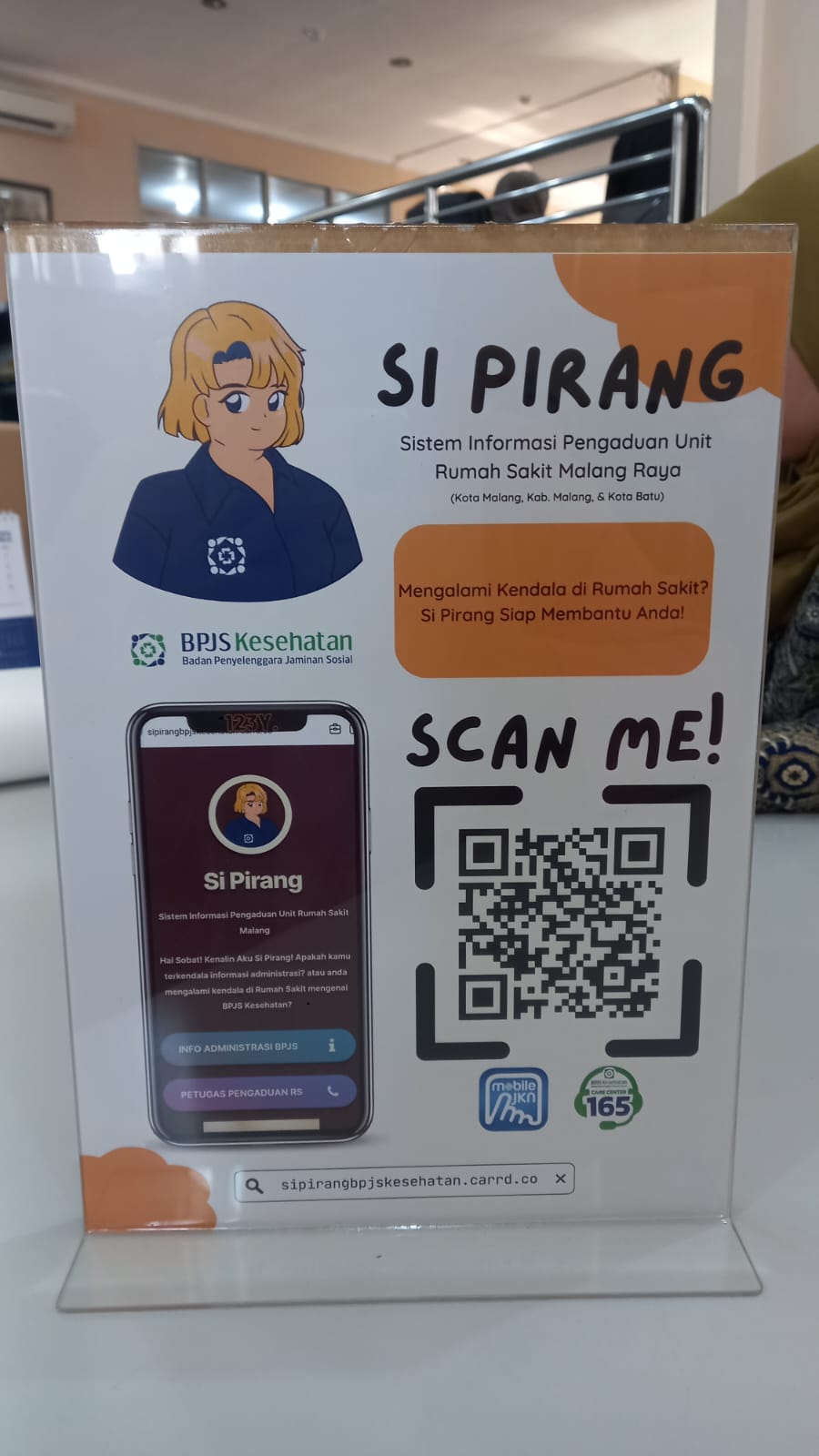 QR Code Si Pirang tersedia di FKTP dan rumah sakit yang ada di Malang Raya. 