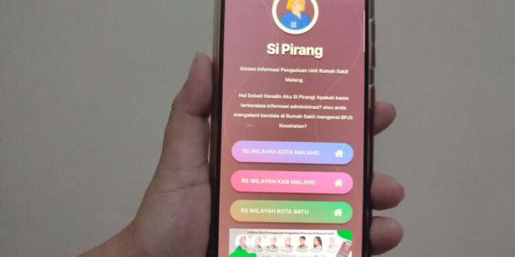 Aplikasi Si Pirang milik BPJS Kesehatan Malang bisa diakses melalui ponsel dengan scan QR Code.