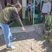Petugas saat olah TKP kejadian.