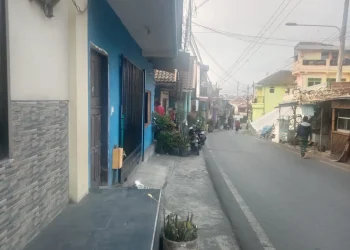 Lokasi remaja di Muharto, Kota Malang tiba tiba dibacok gerombolan orang tak dikenal.