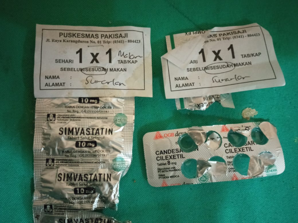 Obat milik korban yang diamankan polisi
