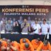 Polresta Malang Kota mengungkap penangkapan kasus narkoba di Kota Malang (M Sholeh)