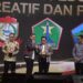 Wali Kota Malang Sutiaji terima penghargaan Apresiasi Daerag Peduli Inovasi Ekraf dan Pariwisata. Foto / dok Pemkot Malang