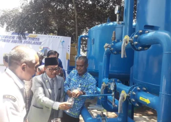 Menuju Kemandirian Air Baku, Wali Kota Malang Resmikan SPAM Tower Tugu Tirta