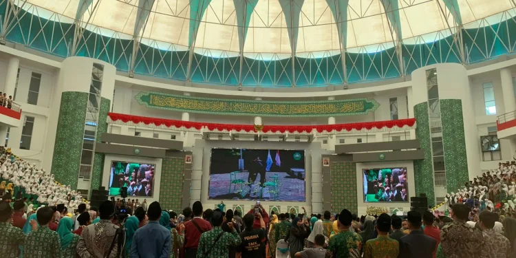 Suasana Harlah LP Ma’arif NU di Unisma. Foto / Feni Yusnia