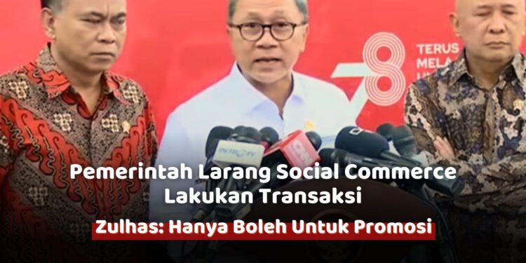 Menteri Zulkifli Hasan jelaskan revisi Permendag terkait pelarangan transaksi di social commerce (foto/Tangkapan Layar KompasTV)