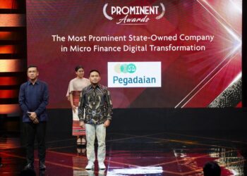 PT Pegadaian meraih penghargaan Prominent Award 2023.
