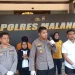 akapolres Malang, Kompol Wisnu S Kuncoro saat memberikan keterangan tentang kasus aborsi