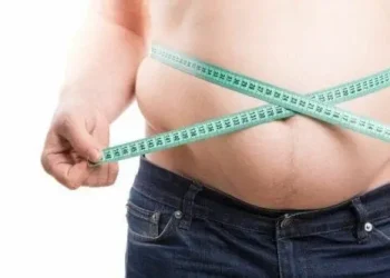 Ilustrasi tubuh obesitas.