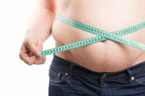 Ilustrasi tubuh obesitas.