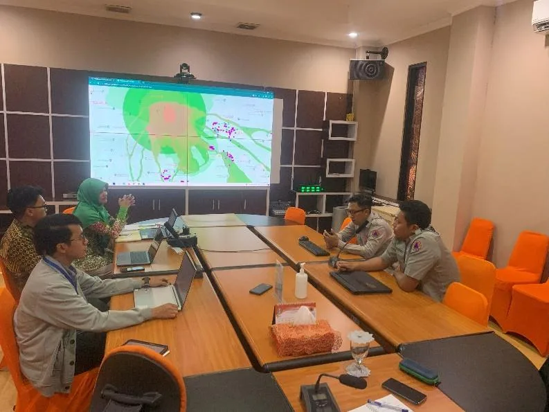 Pelaksanaan FGD Peneliti UM dan BPBD Provinsi Jawa Timur.