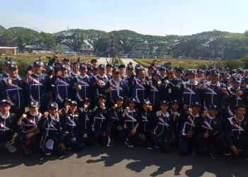Pelepasan atlet Kota Malang untuk Porprov Jatim VIII 2023 di halaman Balai Kota Malang.