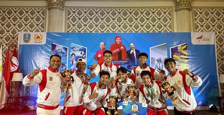 Tim PUBG Kabupaten Malang berhasil merebut medali perak di cabor e-sport Porprov Jatim VIII 2023