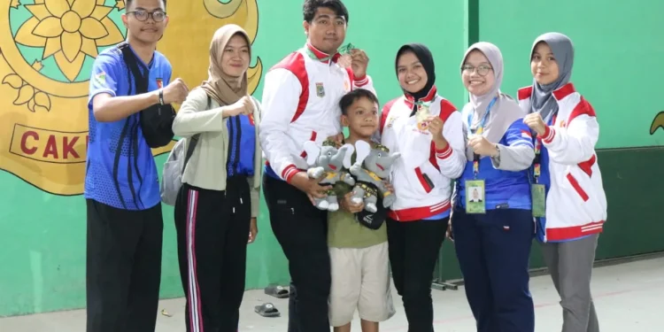 Atlet menembak Kabupaten Malang berhasil menyumbang satu emas dan satu perunggu.