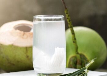 Ilustrasi manfaat air kelapa muda bagi kesehatan.