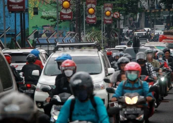 Ilustrasi kepadatan arus lalu lintas di Kota Malang.