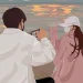 Ilustrasi cowok memfoto cewe yang dia suka.