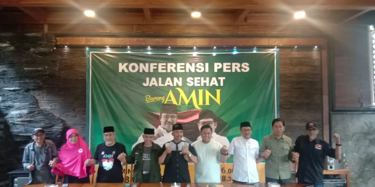 Persiapan jelang Jalan Sehat bareng Amin di Kota Malang.