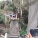 Jembatan Gantung Mergosono Kota Malang yang telah ditutup untuk proses perbaikan.