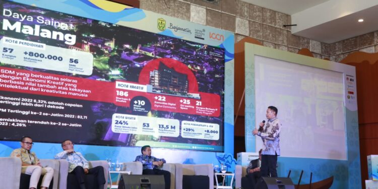 Pj Wali Kota Malang paparkan perkembangan ekraf Kota Malang di forum ICCN.