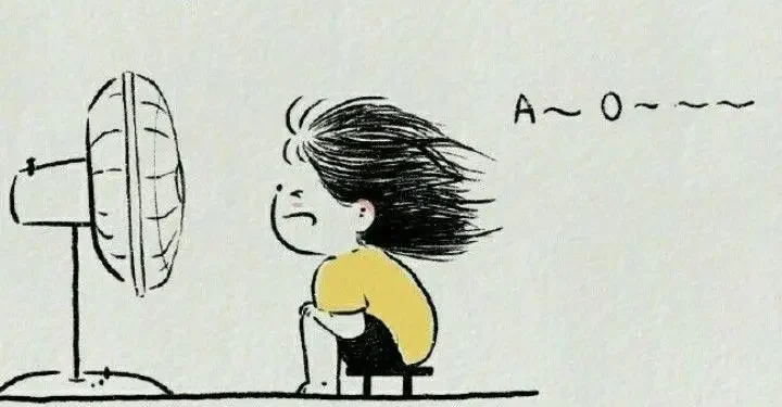 Ilustrasi orang kepanasan.