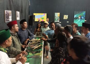 Pameran keris di Festival Sekarbanjar Lesbumi PCNU Kota Malang.