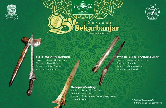 Poster acara Festival Sekarbanjar Lesbumi PCNU Kota Malang.