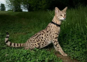 Potret kucing savannah
