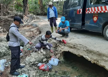 Lokasi tempat bayi perempuan ditemukan.
