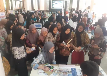 Animo pengunjung yang datang di Job Fair SMKN 2 Kota Malang