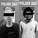 Dua tersangka pengguna narkoba usai diamankan Polsek Dau.