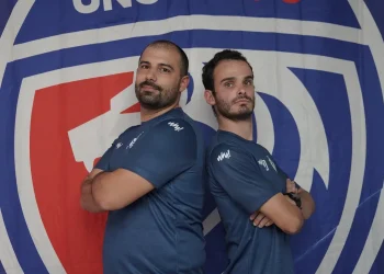 Pelatih Kepala Unggul FC Malang, Joao Almeida dan Pelatih Fisik Unggul FC, Jose Carvalho untuk Liga Futsal Profesional Indonesia 2023-2024