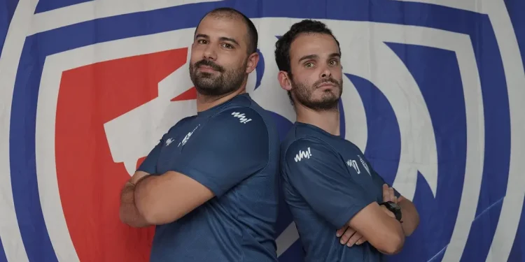 Pelatih Kepala Unggul FC Malang, Joao Almeida dan Pelatih Fisik Unggul FC, Jose Carvalho untuk Liga Futsal Profesional Indonesia 2023-2024