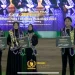 The winner Duta Fakultas Psikologi UIN Malang yakni Annisa Wulandari dan Akhmad Saleh (kiri).