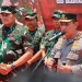 Kapolri Jenderal Listyo Sigit Prabowo dan Panglima TNI Laksamana Yudo Margono saat mendeklarasikan Pemilu 2024 Damai.
