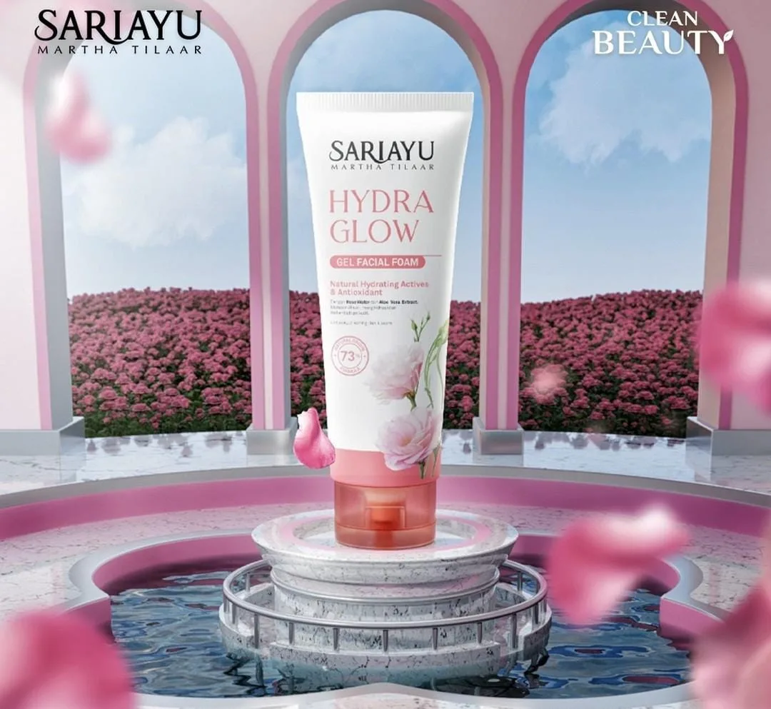 Sariayu Hydra Glow Gel Facial Foam.