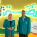 Wisudawan terbaik Unisma periode ke-71 yakni Lailla Anggriani bersama Lukman Affandy.