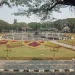 Wajah baru Alun Alun Tugu Kota Malang yang telah rampung direvitalisasi dan sudah bisa dikunjungi.