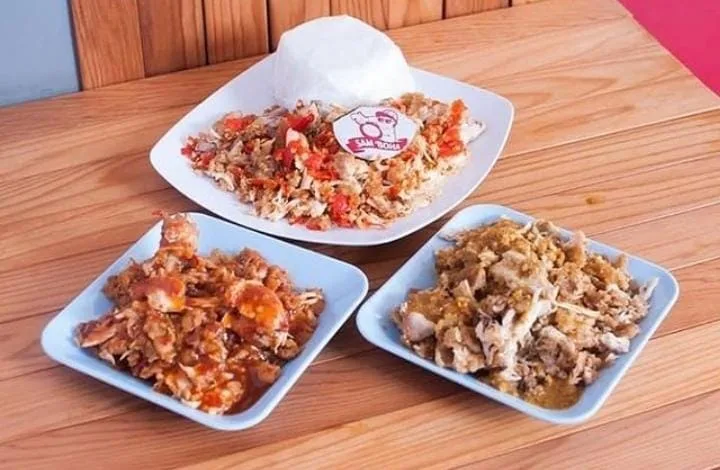 Potret makanan geprek gebrak sam boha.