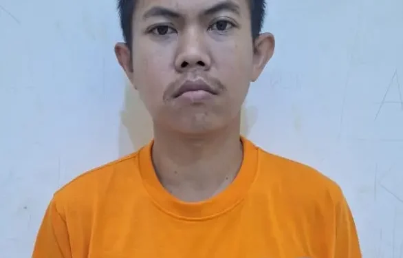 Tersangka pencurian di resto Mie Gacoan, Lukman Nuary Fahmi alias Dhito.